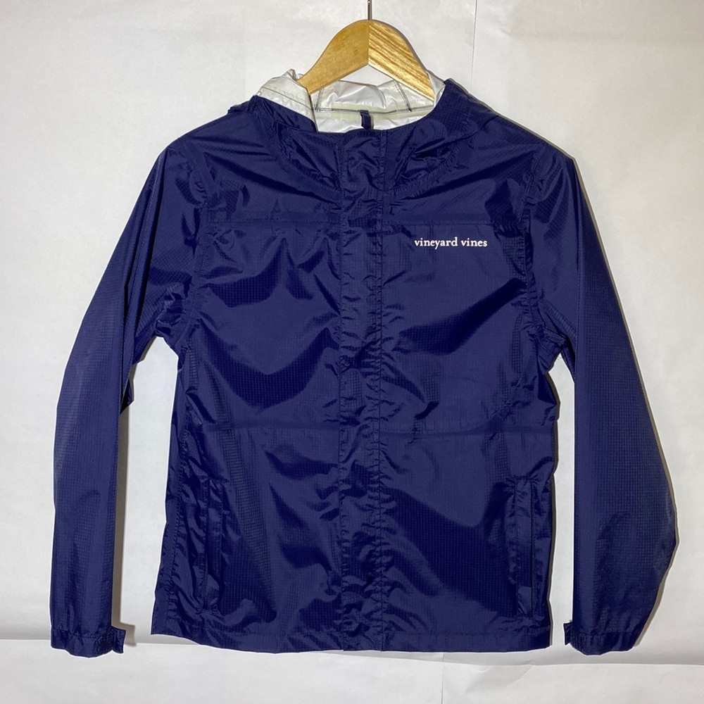 Vineyard Vines Boys Beacon Full Zip Size 12-14 Color: Blue